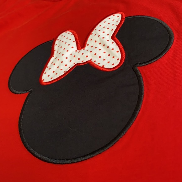 Sweet Southern Smocks | Disney Minnie Mouse Embroidered Racerback Tank Top Red M - Picture 5 of 16